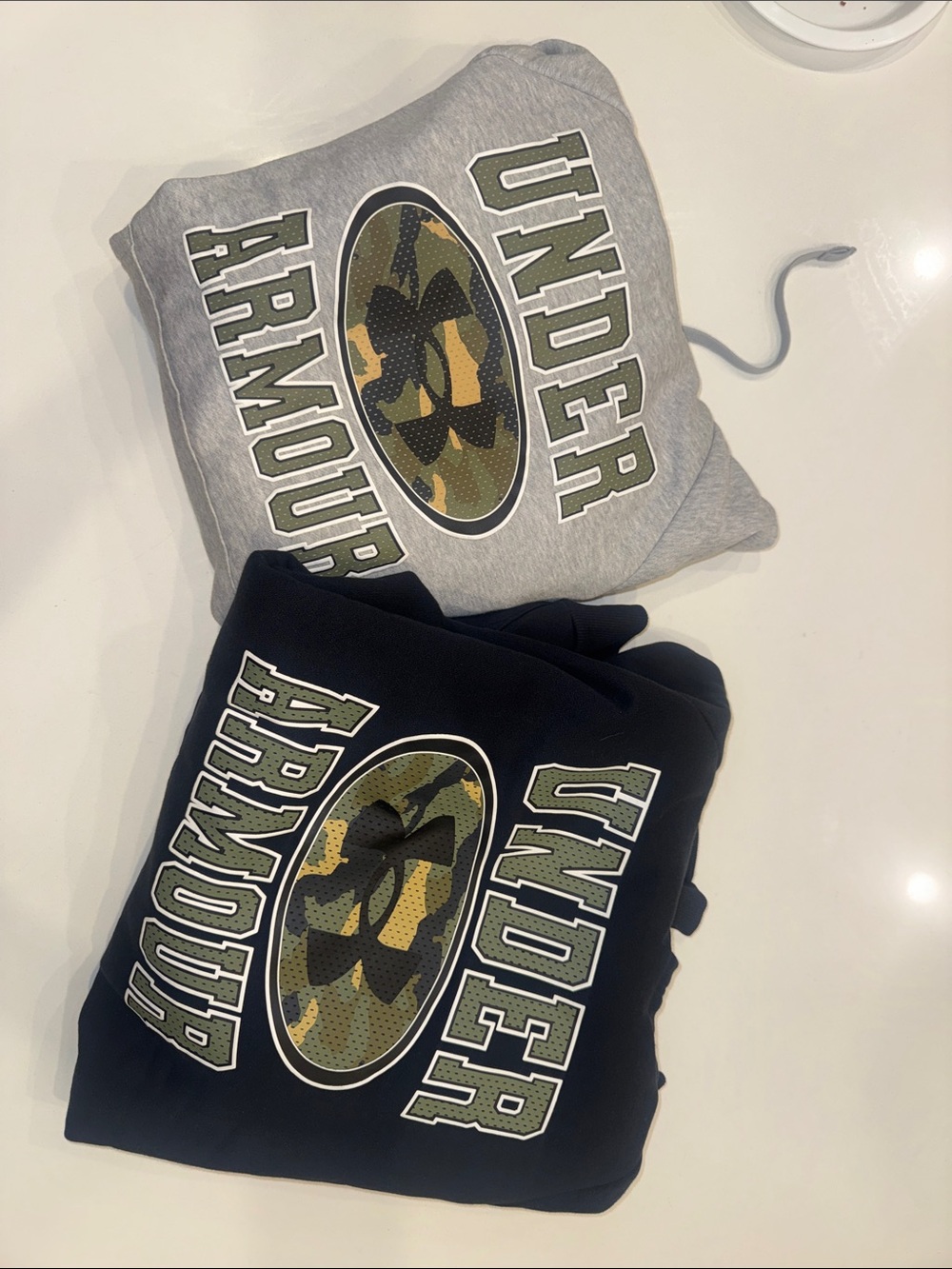 Under Armour Camo Logo Sweatshirt - Gray or Black SIZE SMALL OR XXL